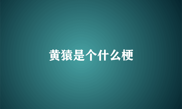 黄猿是个什么梗