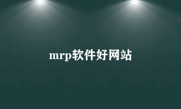 mrp软件好网站
