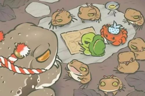 有一个绿色青蛙在上午7点还在看电视，突然有个人敲门7次.