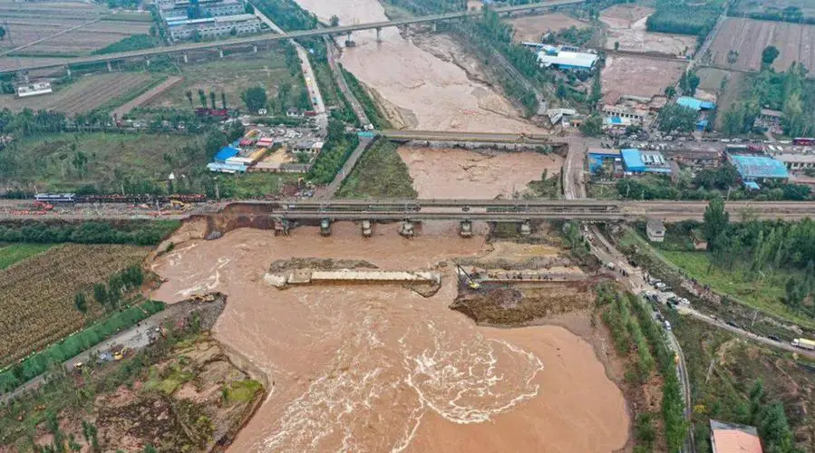 山西极端降水，约98个西湖倒进太原，救灾后排出的水将会流向哪里？