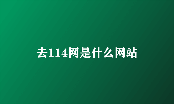 去114网是什么网站