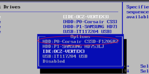 开机时显示： remove disks/ other media