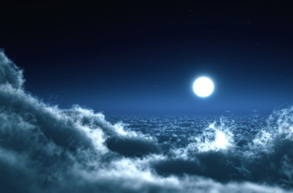 月光下的雪景是什么样的?