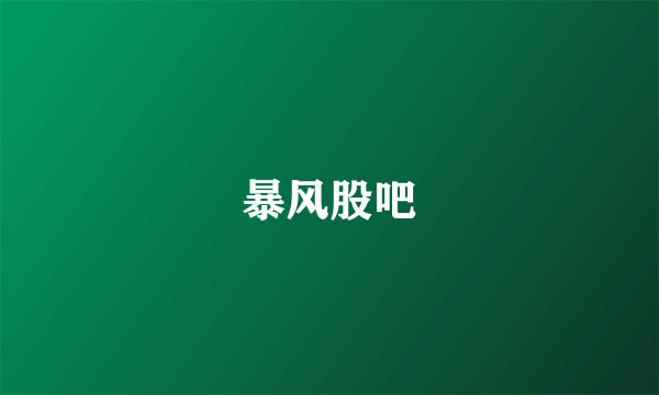 暴风股吧