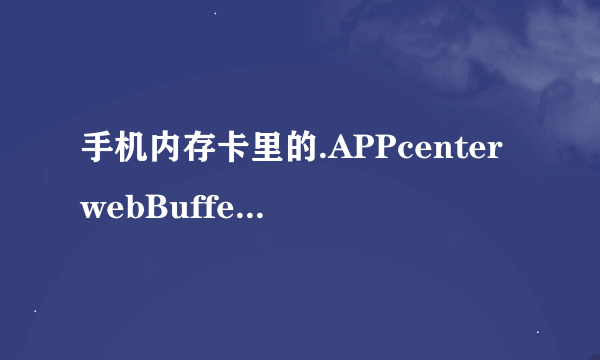 手机内存卡里的.APPcenterwebBuffer是什么意思