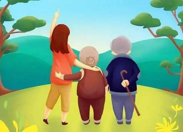 湖北一女子出门,爷爷杵拐杖到门口看着她离开,你对这一幕有何感触?