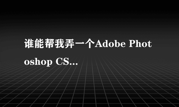 谁能帮我弄一个Adobe Photoshop CS2的序列号呢??