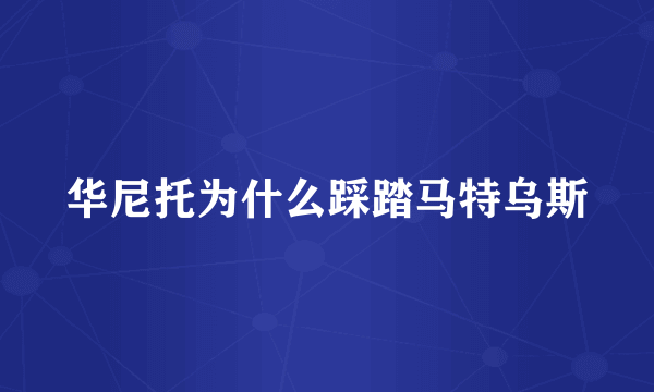 华尼托为什么踩踏马特乌斯