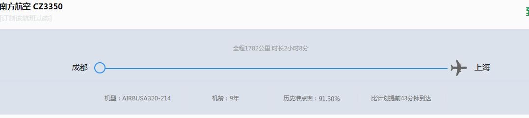 CZ3350航班是什么型号飞机？