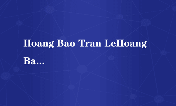 Hoang Bao Tran LeHoang Bao Tran Le-简介