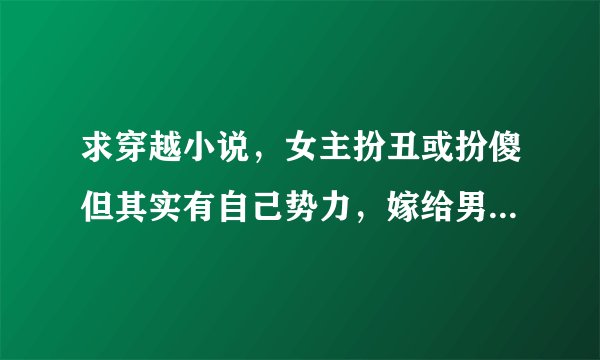 求穿越小说，女主扮丑或扮傻但其实有自己势力，嫁给男主（王爷一类的）后，男主开始嫌弃不理不问，但逐渐