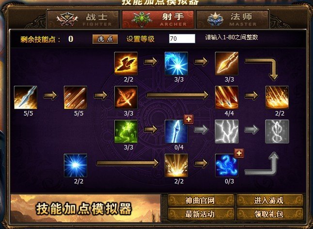 神曲弓箭手技能点怎么加?