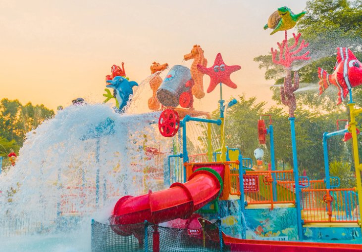 两只手指怎么体验水上乐园