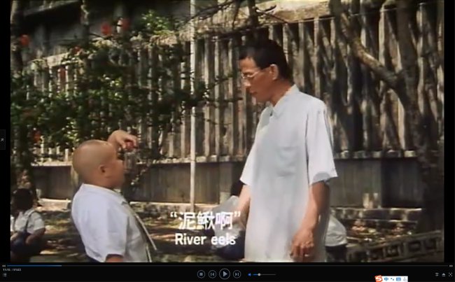 有一部很老的电影其中有台词是校长对学生说要讲国语然后说吃葡萄不吐葡萄皮，那好像是台湾的电影？