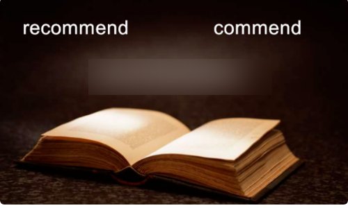 recommendation和recommend区别是什么？
