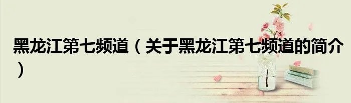 黑龙江第七频道（关于黑龙江第七频道的简介）