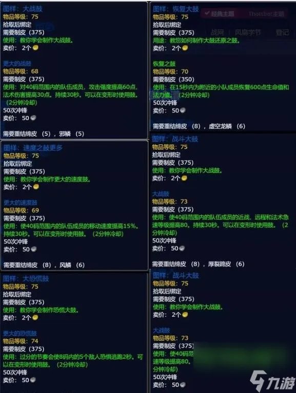 《魔兽世界》tbc制皮1-375最省资料攻略