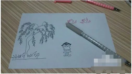 春天的画儿童画画