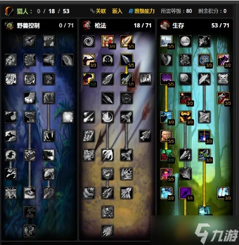 《魔兽世界》wlk生存猎人天赋怎么加点 生存猎人天赋加点推荐