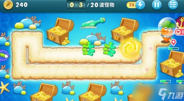 保卫萝卜深海第7关怎么过