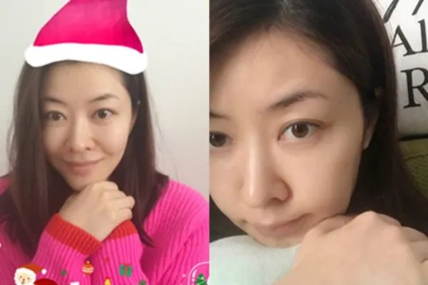 熊黛林孕肚看雪景 身材丰满孕味十足