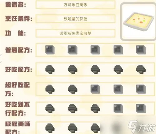 宝可梦大探险食谱图鉴2022 100%必出神兽全属性食谱