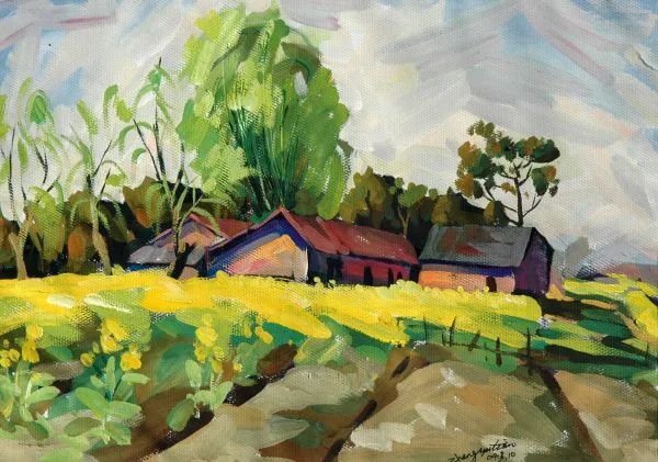 春天的画儿童画画