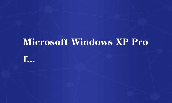 Microsoft Windows XP Professional 版本 2002 Service Pack 3 是什么意思谁能给完全的解释下?