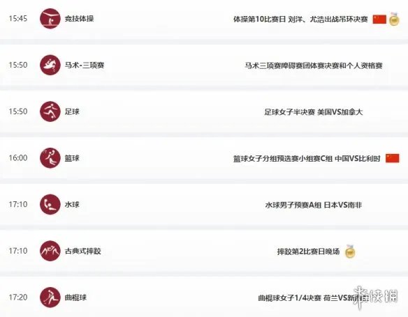 东京奥运会8月2日赛程 8月2日奥运会赛程分享