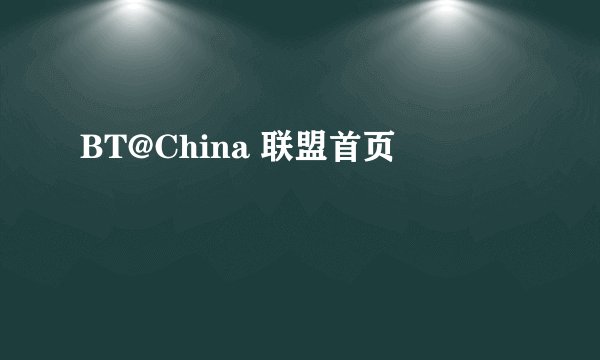 BT@China 联盟首页