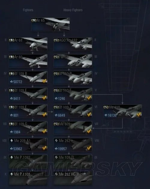 战机世界 德系重型攻击机线使用心得