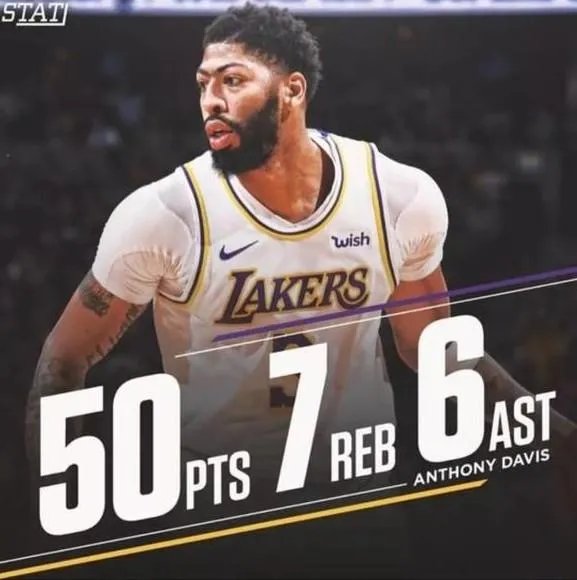 浓眉哥得50分以上的比赛