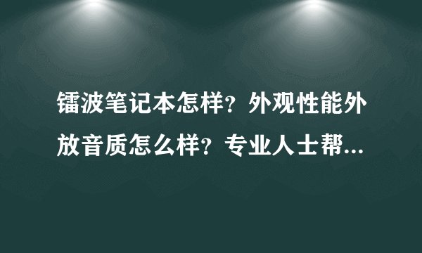 镭波笔记本怎样？外观性能外放音质怎么样？专业人士帮忙解答一下吧？？？。别跟我拿外星人地球人来比。那
