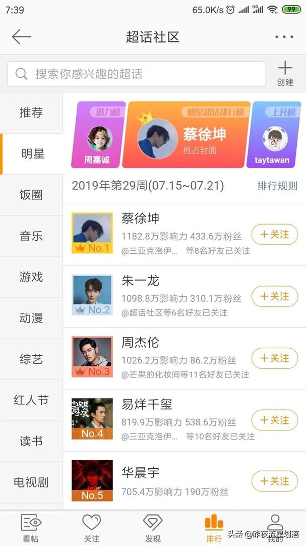 为什么周杰伦可以到超话第一？