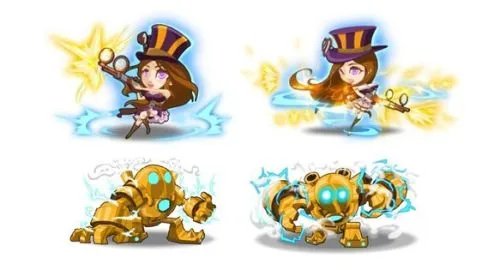 官方授权版《撸啊撸》手游原画流出 萌我爱科技出品