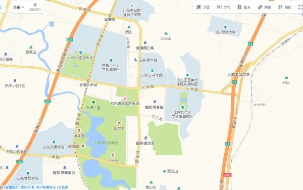 济南长清大学城地图