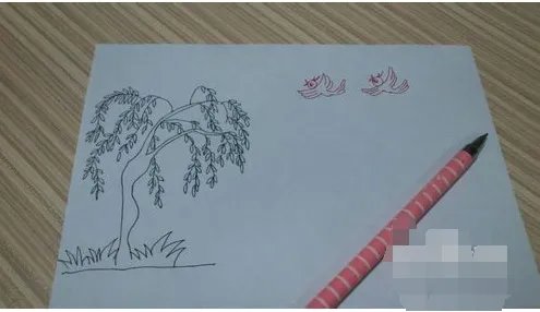 春天的画儿童画画