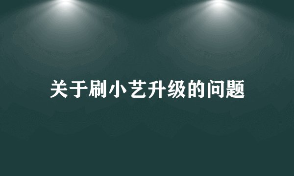 关于刷小艺升级的问题