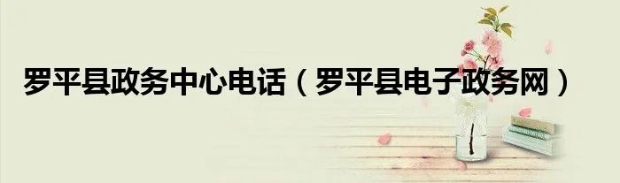 罗平县政务中心电话（罗平县电子政务网）