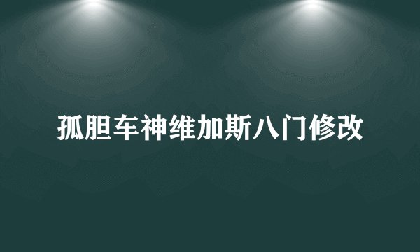 孤胆车神维加斯八门修改