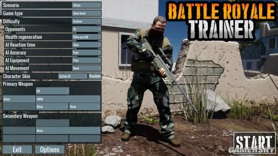 单机版《吃鸡模拟器(Battle Royale Trainer)》上架Steam 能帮你练枪还不吃配置