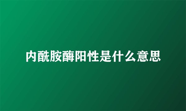 内酰胺酶阳性是什么意思