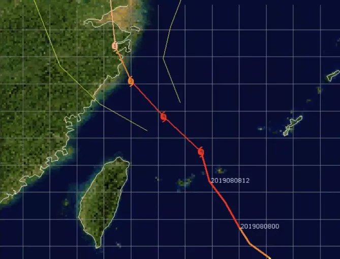 利奇马最大风力出乎所有人意料 快来参见2019年风王9号台风