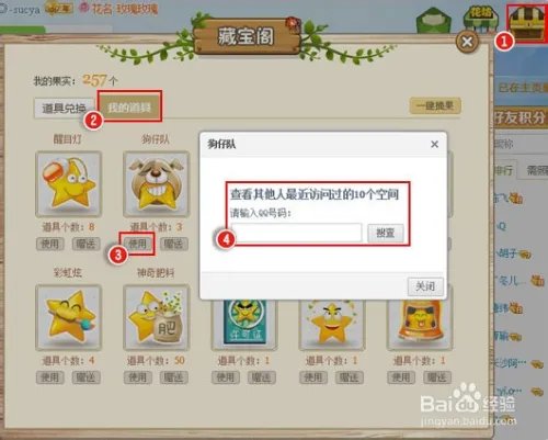 花藤狗仔队道具卡号用法