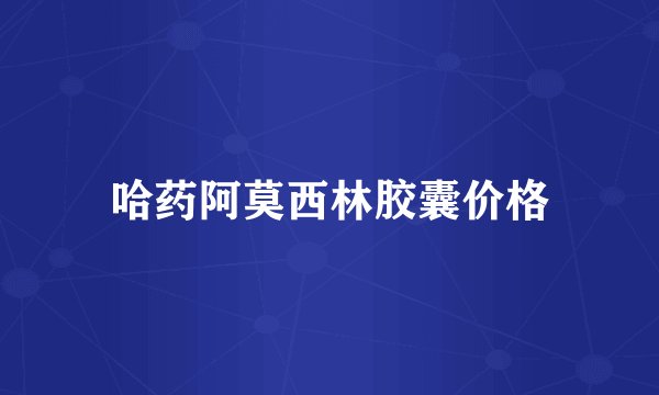 哈药阿莫西林胶囊价格