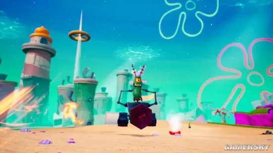 《海绵宝宝：比奇堡的冒险》多人模式实机预告 章鱼哥吹黑管上阵