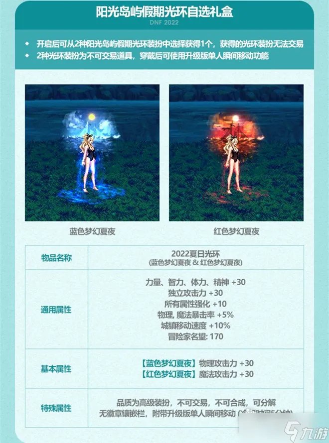《DNF》2022年夏日套礼包怎么样 夏日套礼包奖励一览