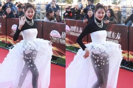 关晓彤回应红毯 现在不好以后会继续改进的