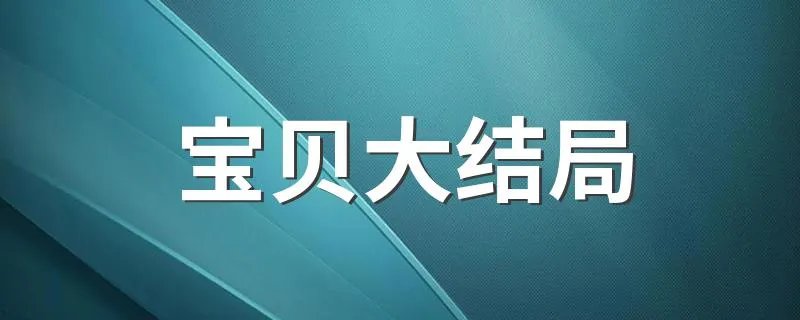 宝贝大结局 电视剧宝贝简介