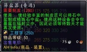 魔兽怀旧服精练石中盐图纸
